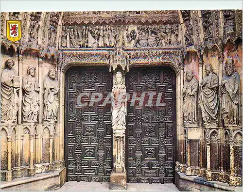 Cartes postales moderne Leon Cathedrale Porte de Notre Dame la Blanca