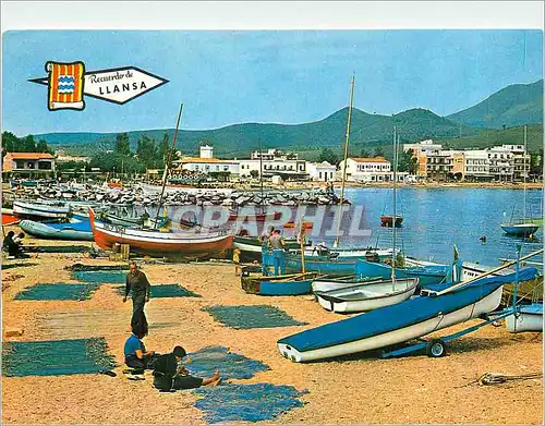 Cartes postales moderne Llansa Costa Brava Vue Partielle Plage Bateaux