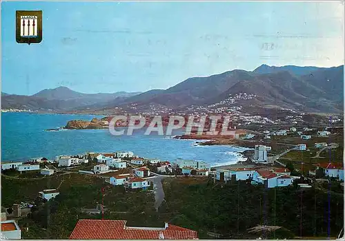 Moderne Karte Llansa (Costa Brava) Vue Generale