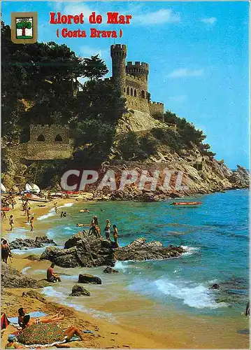 Cartes postales moderne Lloret de Mar (Costa Brava) la Caleta et Chateau