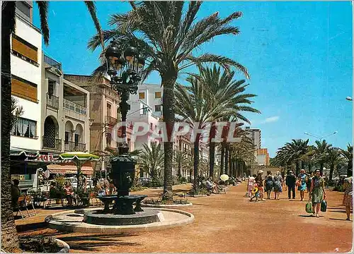 Moderne Karte Lloret de Mar Costa Brava Fuente de Canaletas y Paseo