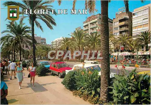 Moderne Karte Lloret de Mar (Costa Brava) Promenade