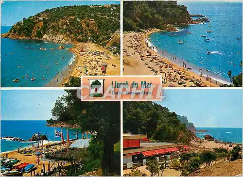 Moderne Karte Lloret de Mar Costa Brava Cala Canyellas