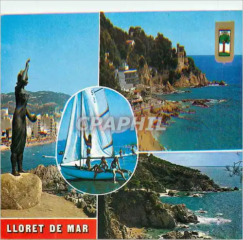 Moderne Karte Lloret de Mar (Costa Brava) Divers Aspects