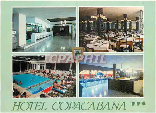 Moderne Karte Lloret de Mar (Costa Brava) Hotel Copacabana