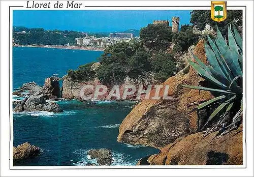 Cartes postales moderne Lloret de Mar (Costa Brava) Chateau et Falaises