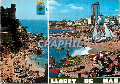 Cartes postales moderne Lloret de Mar Costa Brava