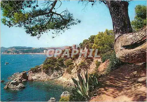 Moderne Karte Lloret de Mar Costa Brava Chemin a Cala Tronsa