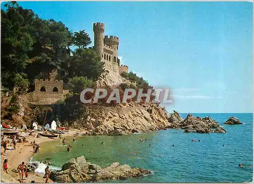 Cartes postales moderne Lloret de Mar Costa Brava Sa Caleta et le Chateau de Plaja