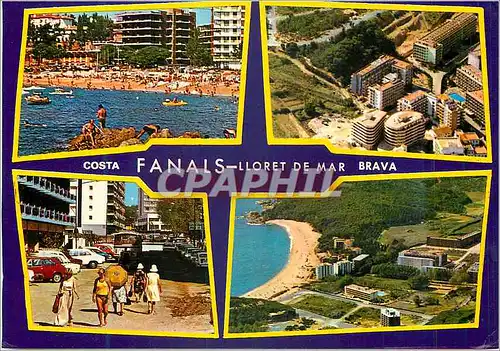 Moderne Karte Lloret de Mar (Costa Brava) Fanals