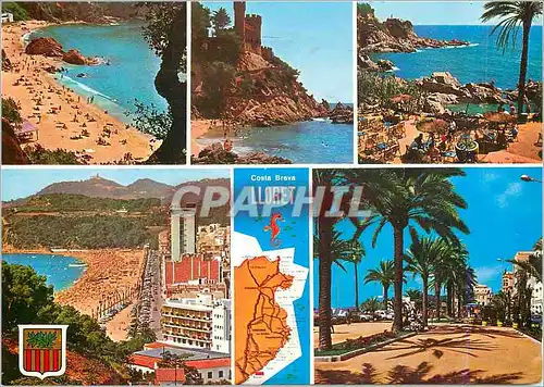 Moderne Karte Lloret de Mar Costa Brava Varios Aspectos