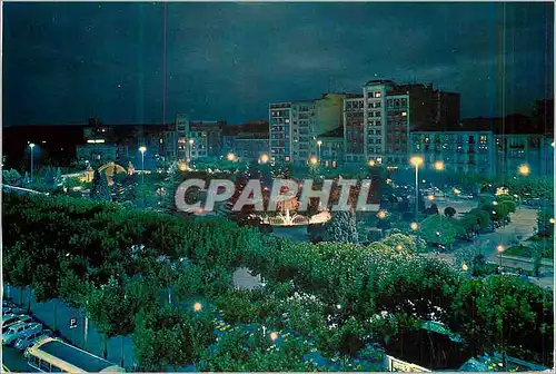 Cartes postales moderne Logrono Promenade Espolon Vue Generale la Nuit