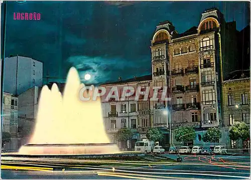 Cartes postales moderne Logrono Fontaine Lumineuse du Marquis de Murrieta