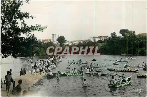 Cartes postales moderne Logrono Playa del Rio Ebro Bateaux