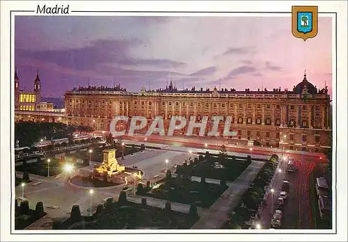 Moderne Karte Madrid Place d'Orient et Palais Royal