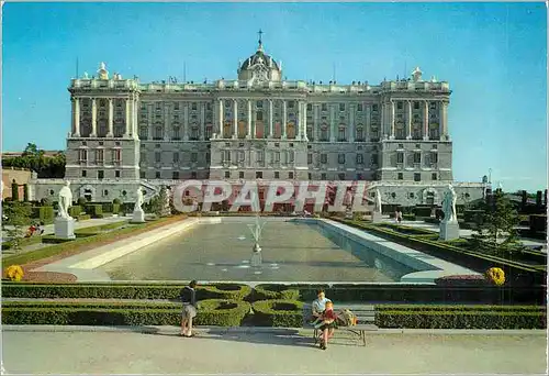 Cartes postales moderne Madrid Palais National Facade sur le Nord