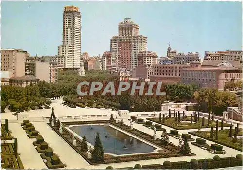 Cartes postales moderne Madrid Vue Panoramique des Jardins de Sabatini