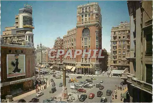 Cartes postales moderne Madrid Place du Callao