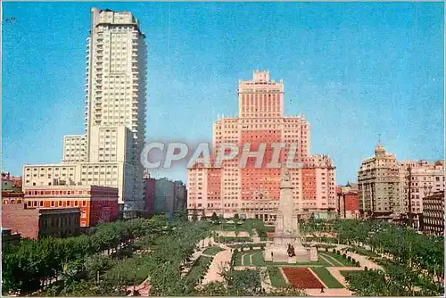 Cartes postales moderne Madrid Monument Cervantes Place d'Espagne