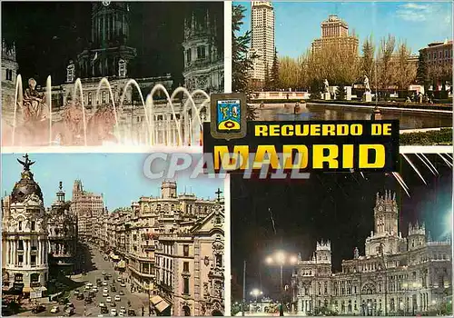 Cartes postales moderne Madrid la Cibelas Jardines de Sabatini