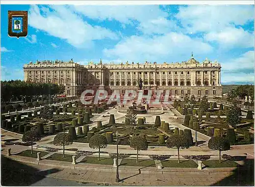 Cartes postales moderne Madrid Place d'Orient et Palais Royale