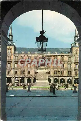 Cartes postales moderne Madrid Monument au Roi Philippe III la Maison de la Boulangerie