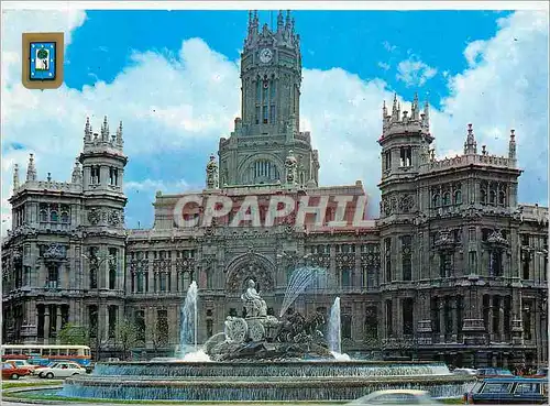 Cartes postales moderne Madrid les Cibeles et et le Palais de Telecommunications