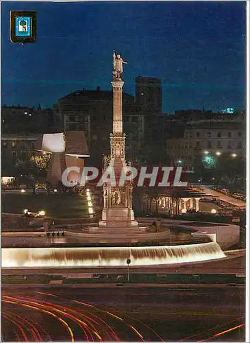 Cartes postales moderne Madrid Place Colon Jardins du Descubrimiento