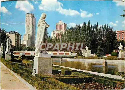 Cartes postales moderne Madrid Jardins de Sabatini