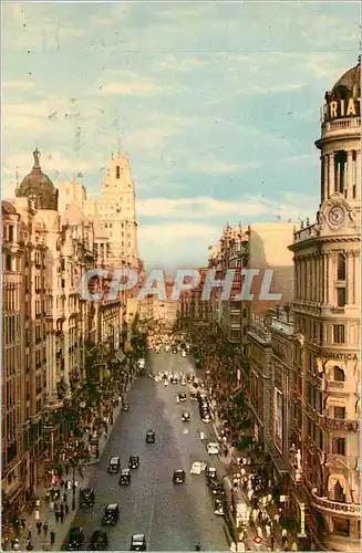 Moderne Karte Madrid Avenue Jose Antonio Vue Partiale