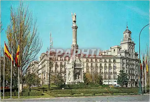 Moderne Karte Madrid Monument a Christophe Colomb