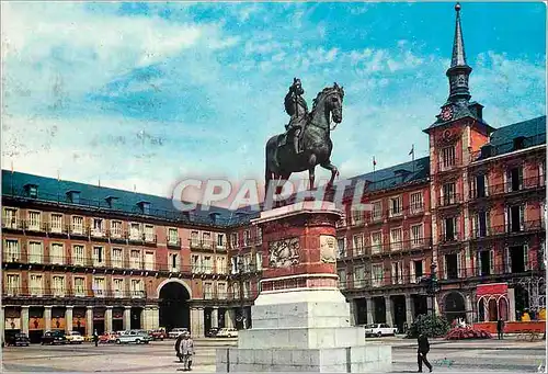 Cartes postales moderne Madrid Grand'Place Detail