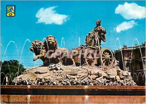 Cartes postales moderne Madrid la Cibeles Lion