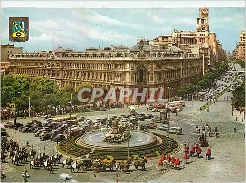Cartes postales moderne Madrid Cibeles et Rue Alcala