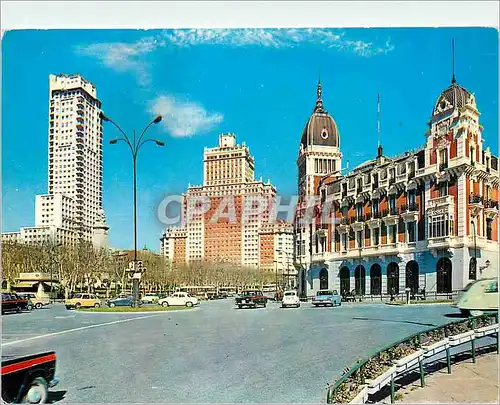 Moderne Karte Madrid Place d'Espagne