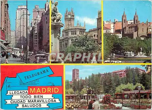 Moderne Karte Recuerdo de Madrid