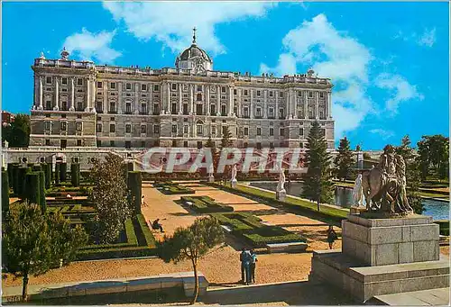 Moderne Karte Madrid Palais Royal Facade sur le Nord