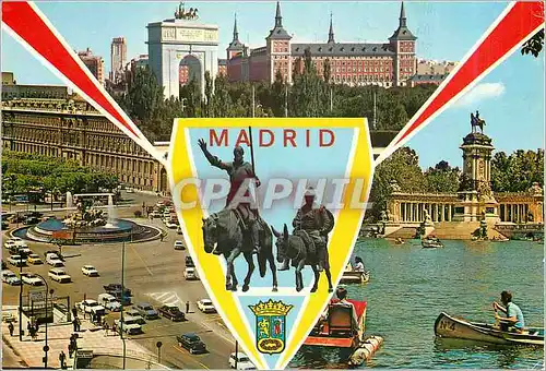 Moderne Karte Madrid Beautes de la Ville Don Quichotte Cervantes