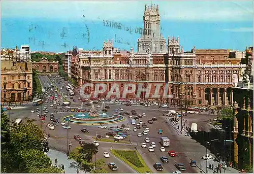 Moderne Karte Madrid Cibeles Poste et Alcala