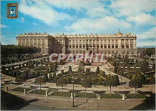Cartes postales moderne Madrid Place d'Orient et Palais Royale