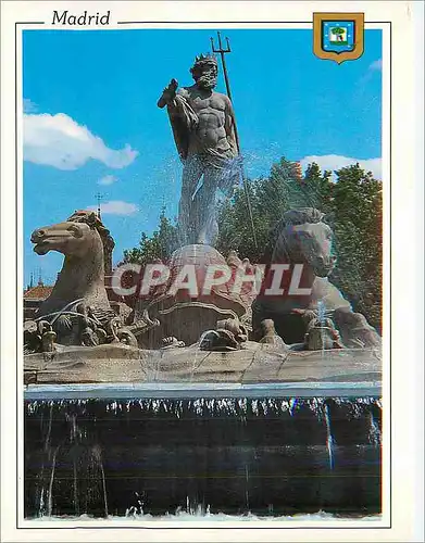 Cartes postales moderne Madrid Monument a Neptuno Neptune