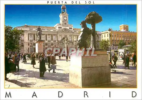 Cartes postales moderne Madrid Puerto Del Sol Ours