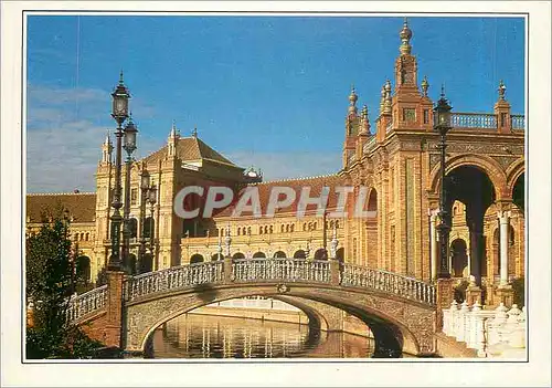 Cartes postales moderne Sevilla les Batiments en Hemicycle de la Place d'Espagne