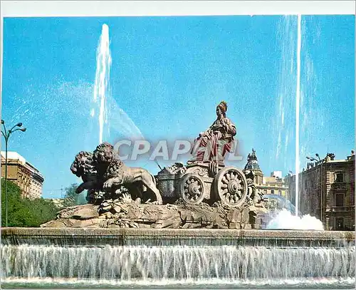 Cartes postales moderne Madrid la Cibeles Lion