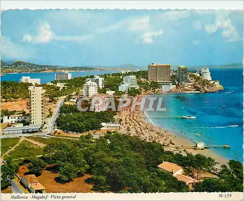 Moderne Karte Mallorca Magaluf Vista General