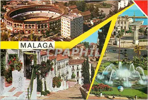 Moderne Karte Malaga Beautes de la Ville