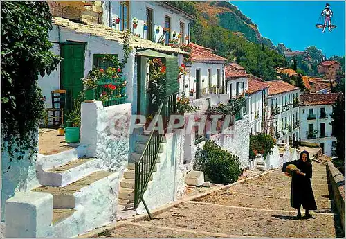 Moderne Karte Malaga Montee a la Gibralfaro Femme Folklore