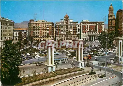 Moderne Karte Malaga (Costa Del Sol) Place de Queipo de Llano