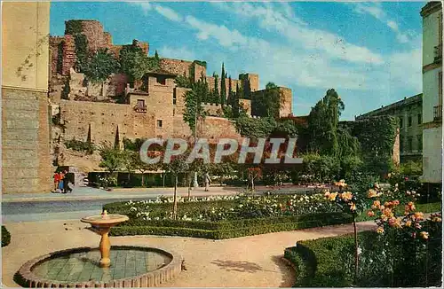 Cartes postales moderne Malaga Jardins et l'Alcazaba
