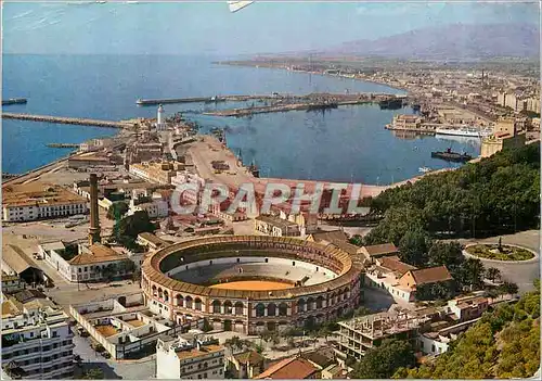 Moderne Karte Malaga Vue Partielle Arenes Corrida